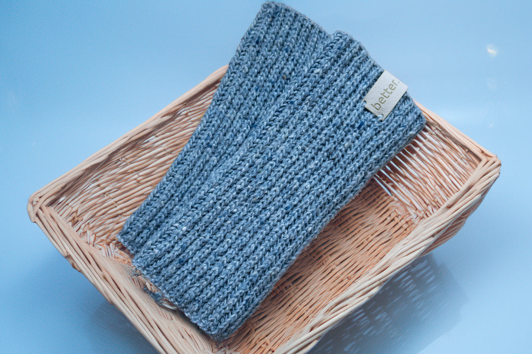 Wrist warmers cielo