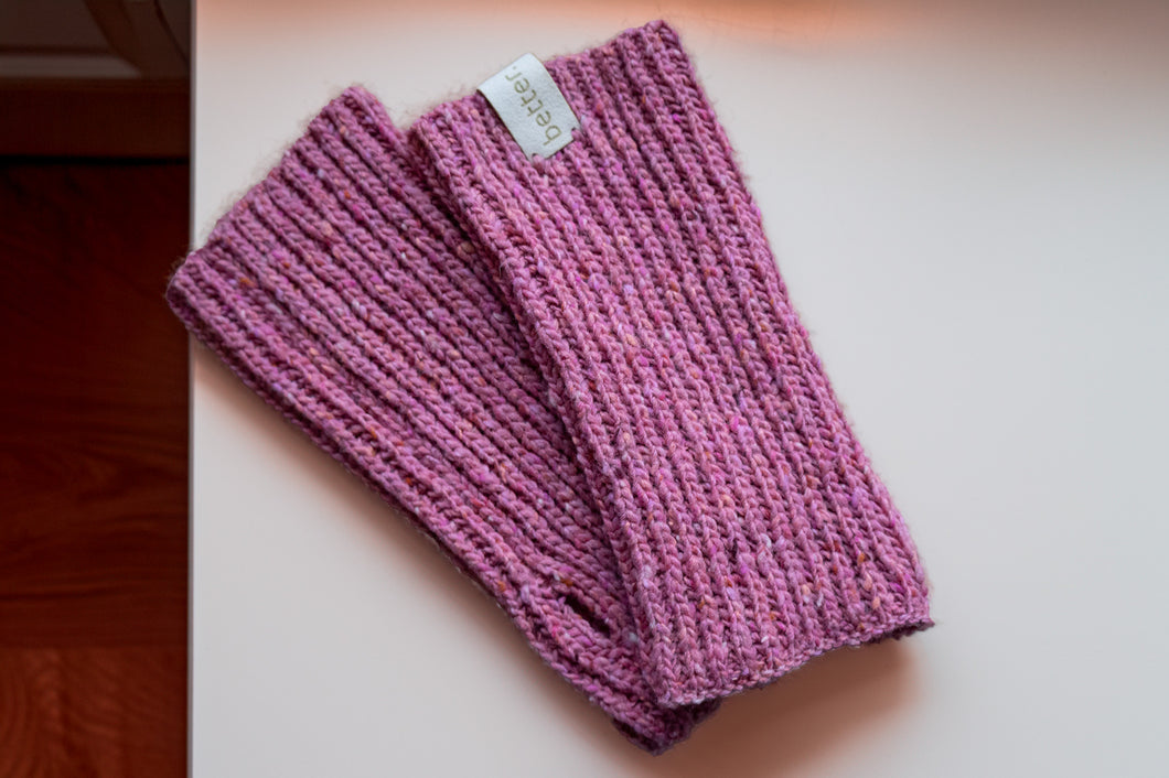 Wrist warmers rosa